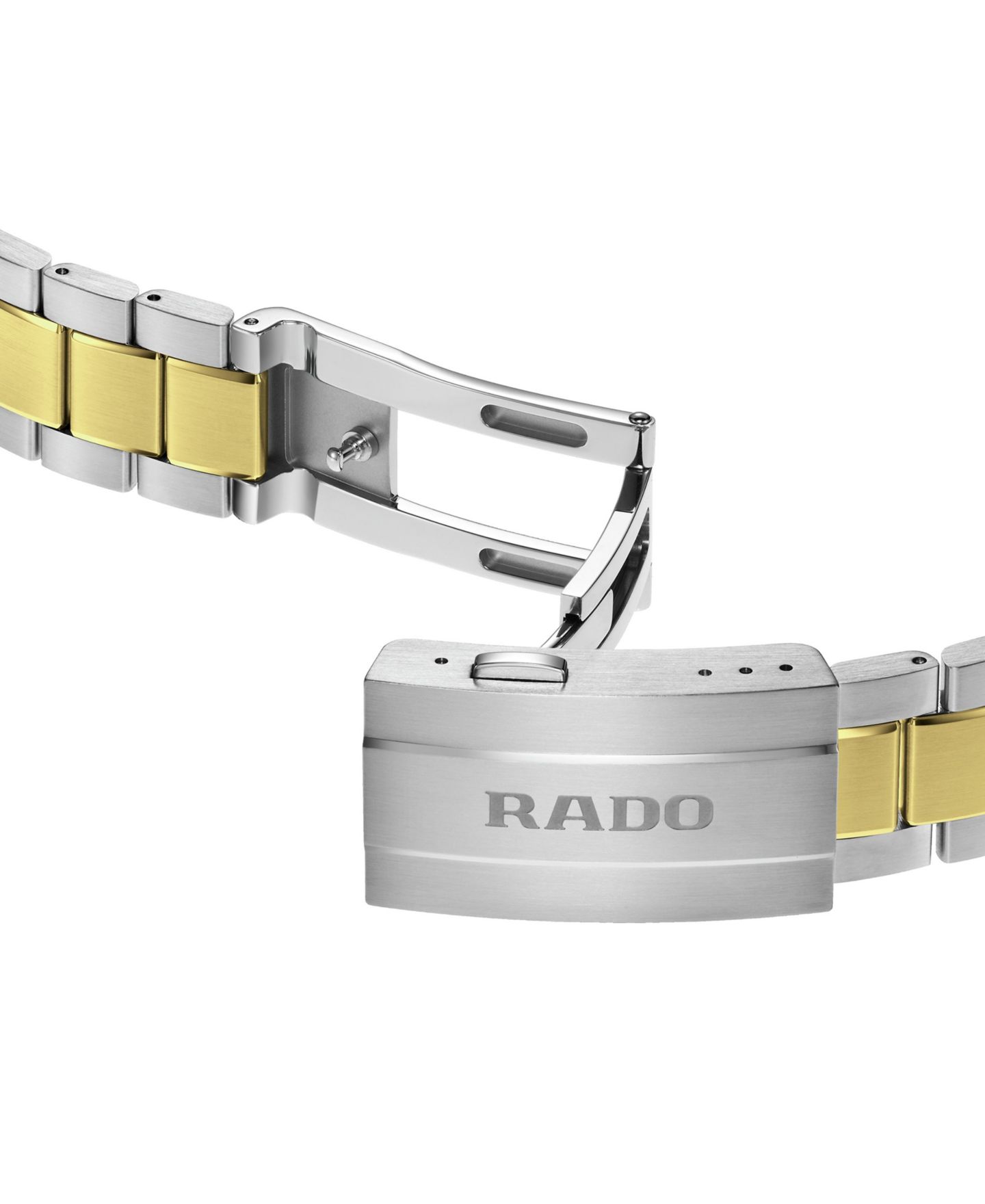Мужские часы Rado Swiss HyperChrome Two-Tone Stainless Steel Bracelet Watch 42mm — фото 4