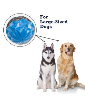 Geometric Design Textured Ball Dog Chew Toy – Large