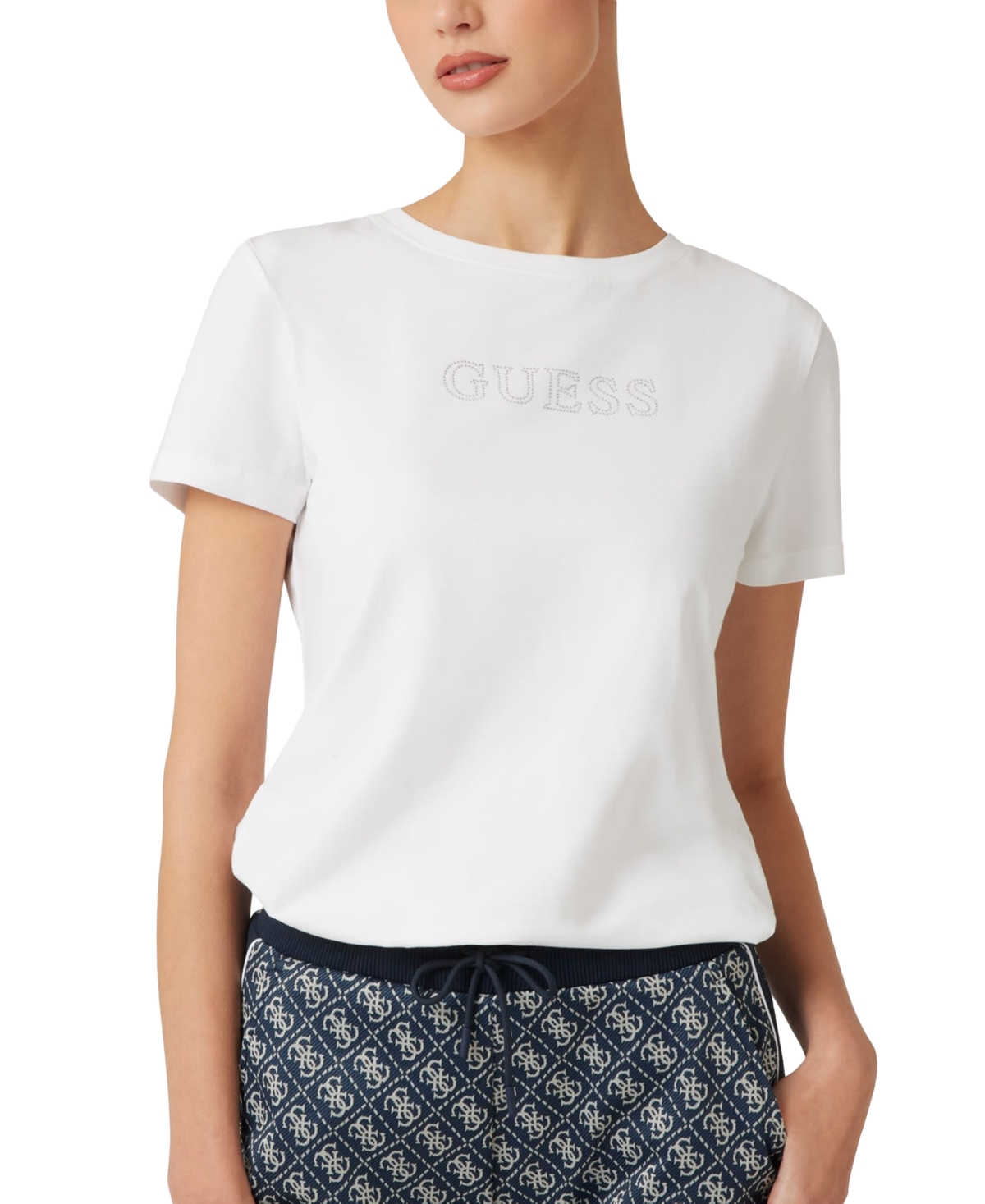 Women's Briana-Short Sleeve Logo T-Shirt - Pure White