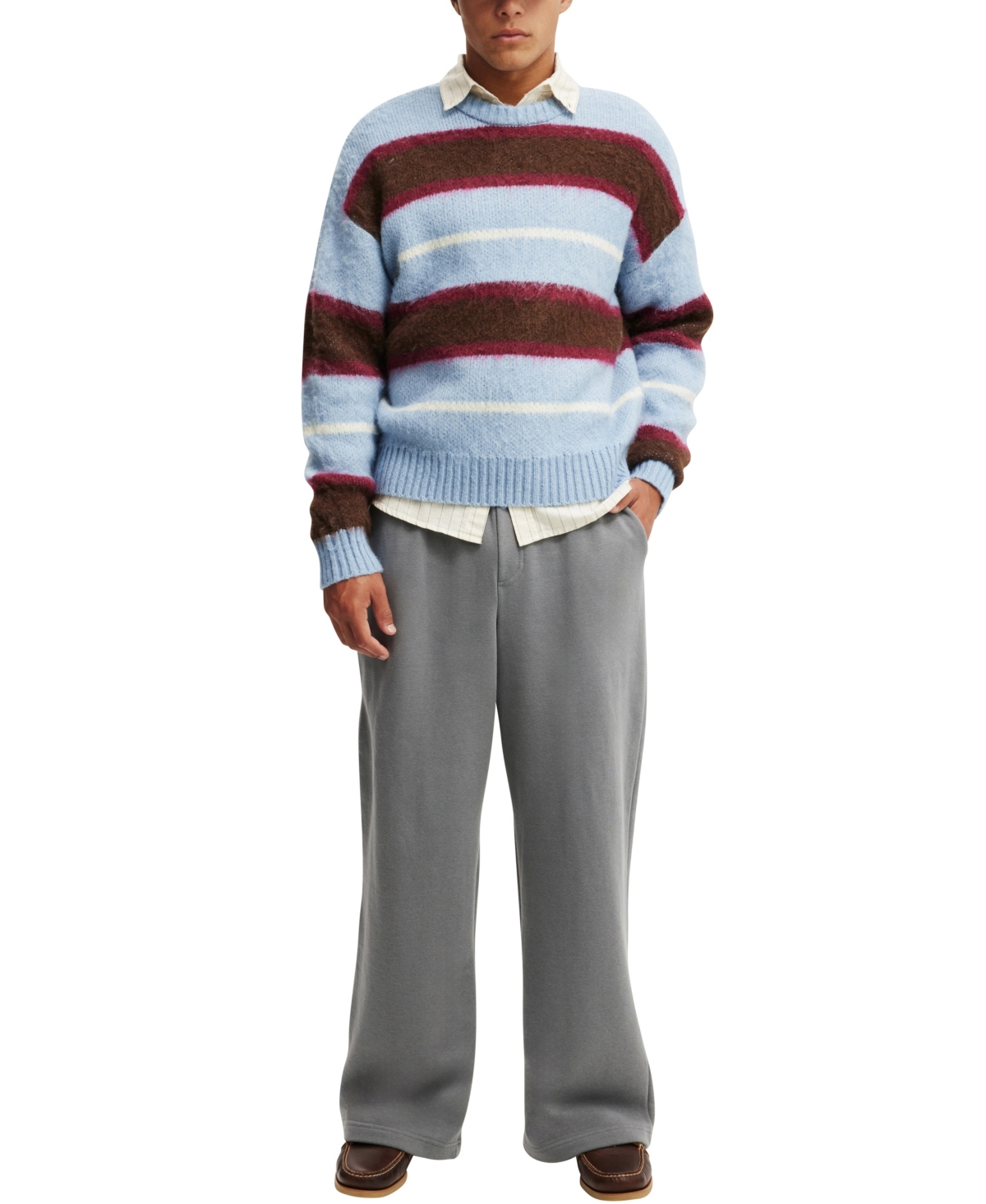 Shop Cotton On Men's Super Baggy Sweatpants In Slate Stone