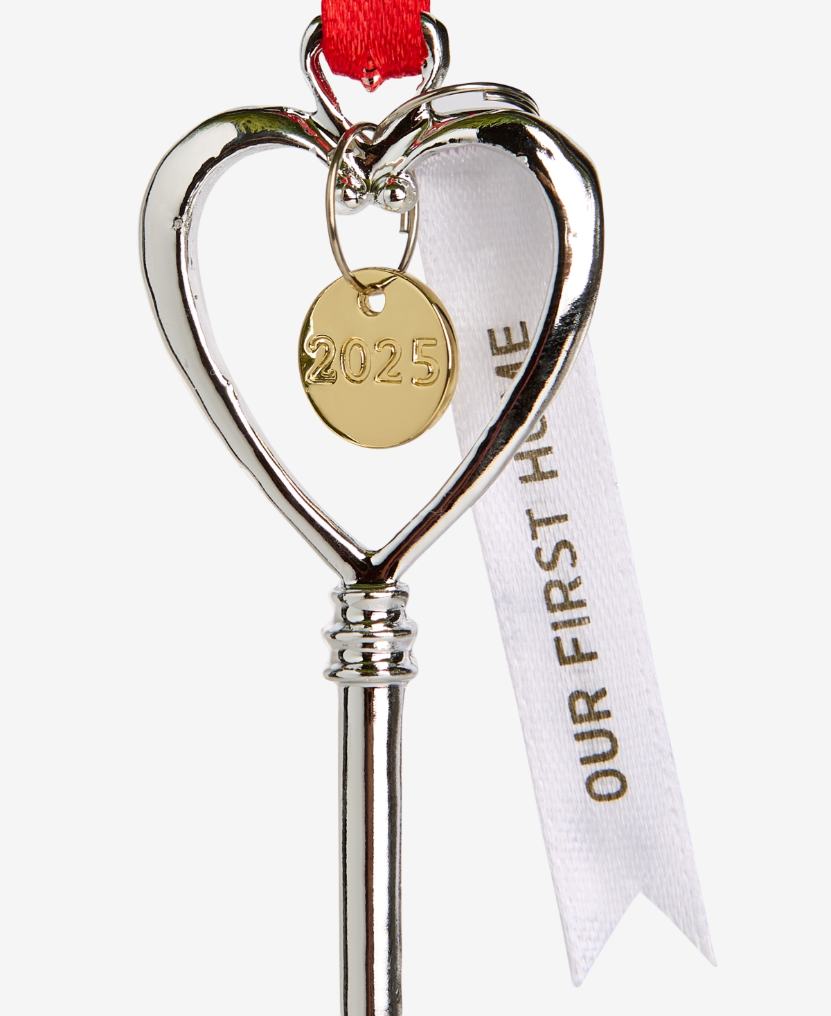 Holiday Lane Our First Home 2025 Heart Key Ornament, Macy's Exclusive In Green