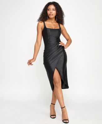 Emerald Sundae - Juniors' Glittered Bodycon Dress