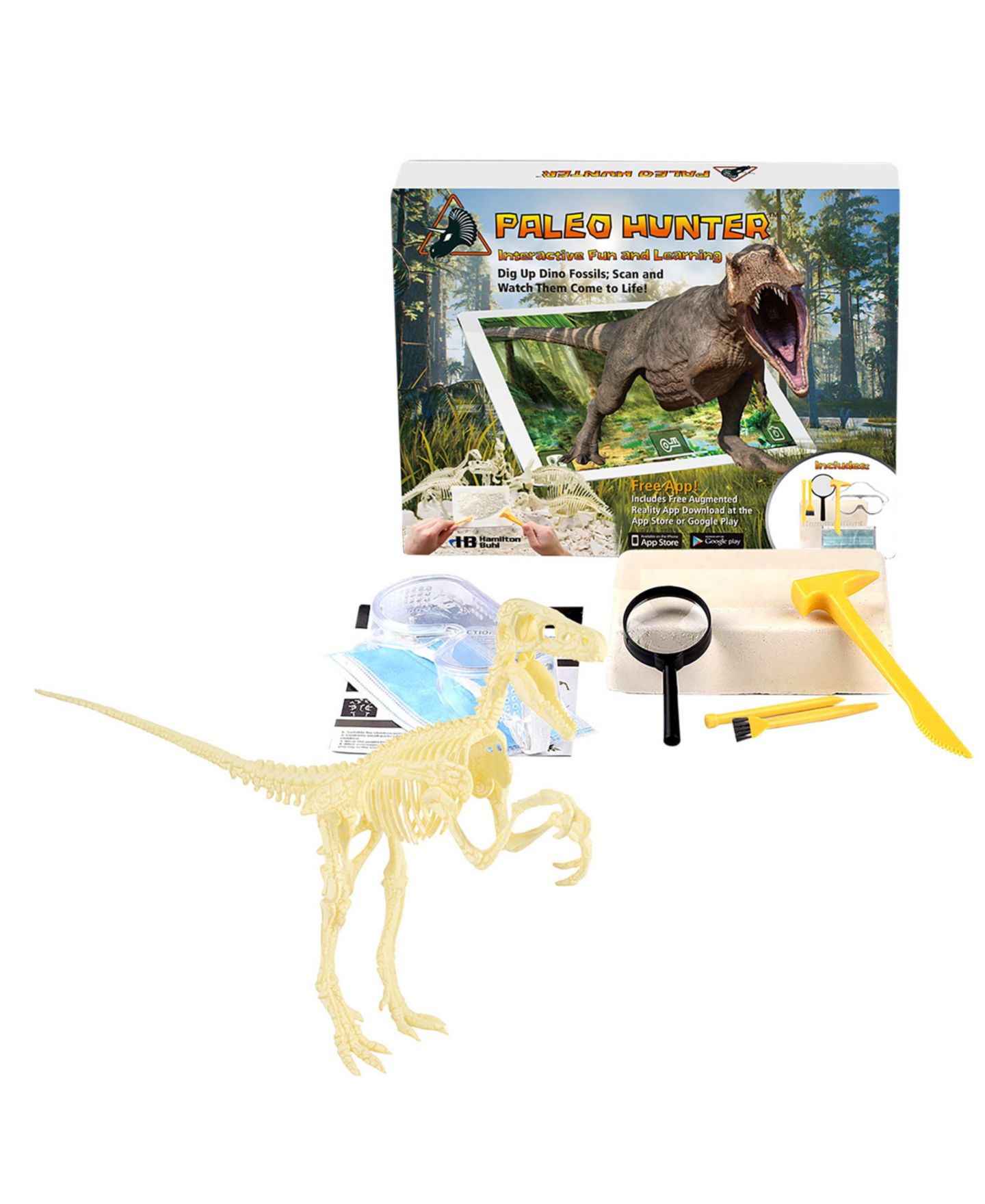 Детские игрушки HamiltonBuhl Paleo Hunter Velociraptor Rex Steam Education Dig Kit — фото 1