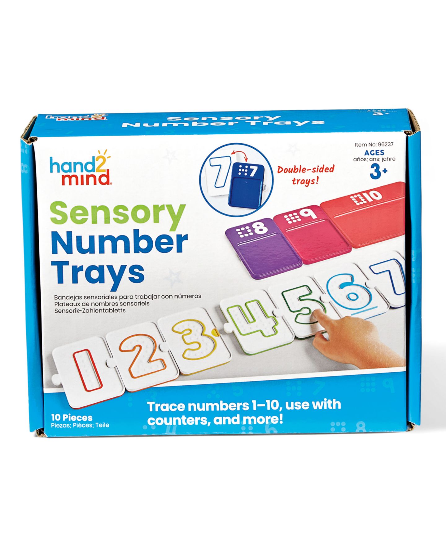 Детские игрушки Hand2Mind Sensory Number Trays — фото 2