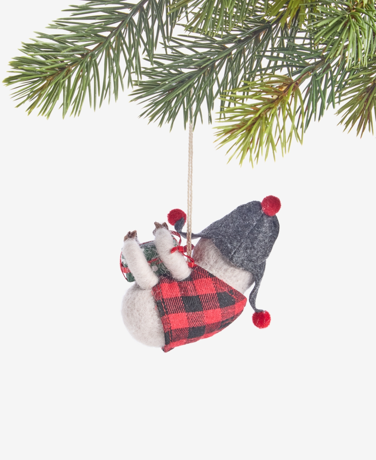 Holiday Lane Tiny Tidings Wool Sloth Ornament, Macy's Exclusive In Multi