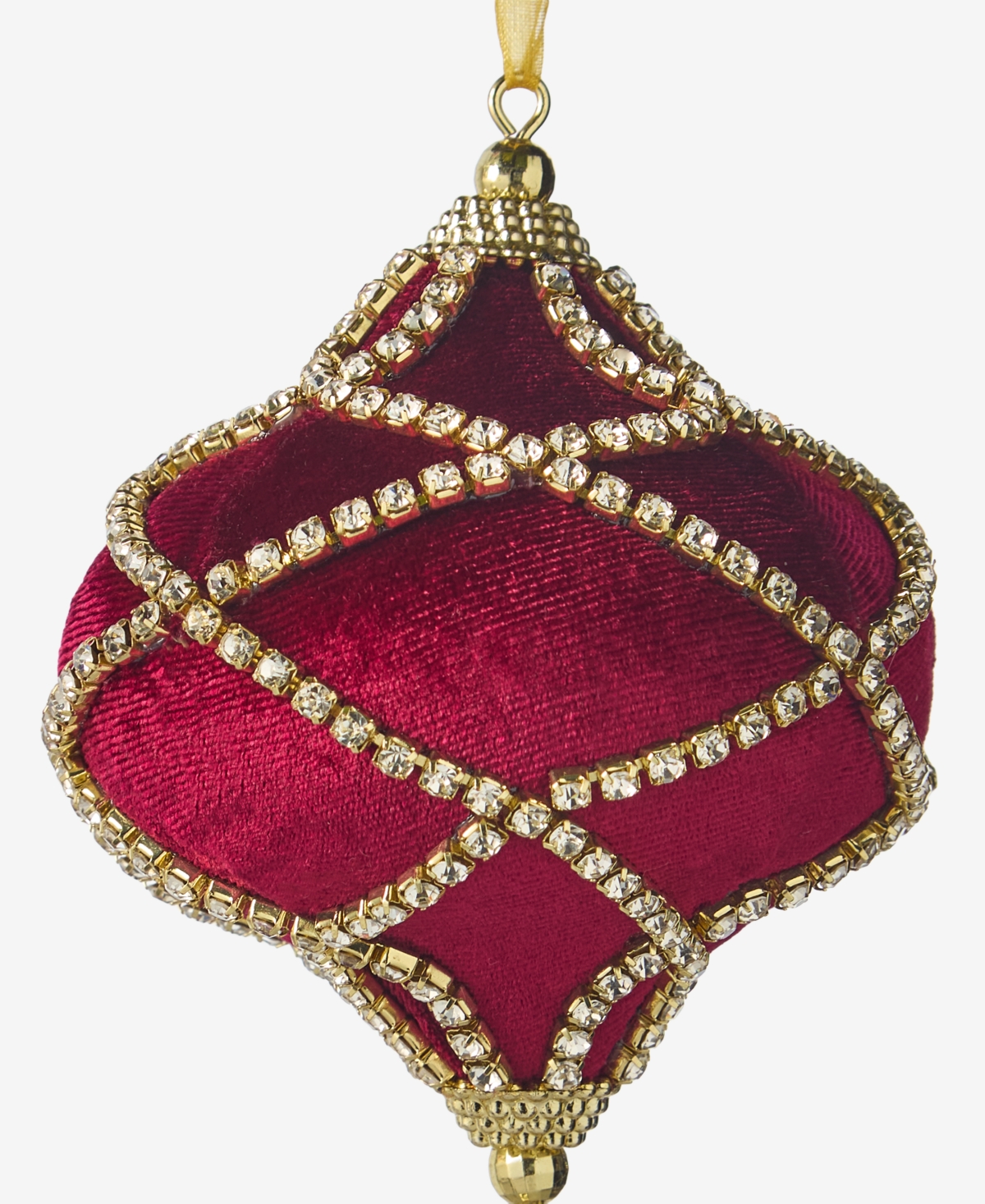 Holiday Lane Berry Tones Red Onion With Tassel Ornament, Macy's Exclusive In Transparent