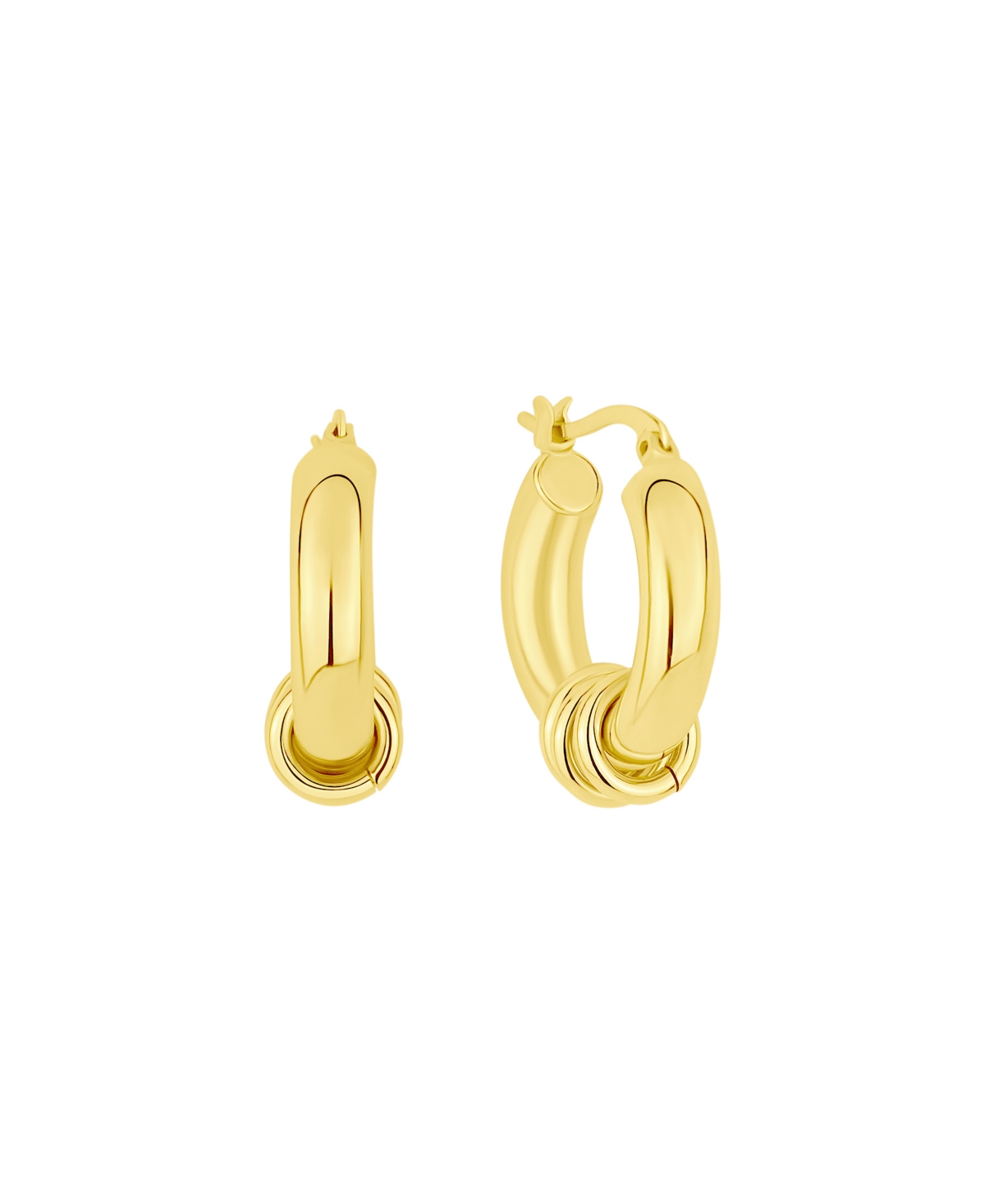 And Now This Triple Ring Hoop Earrings In Gold