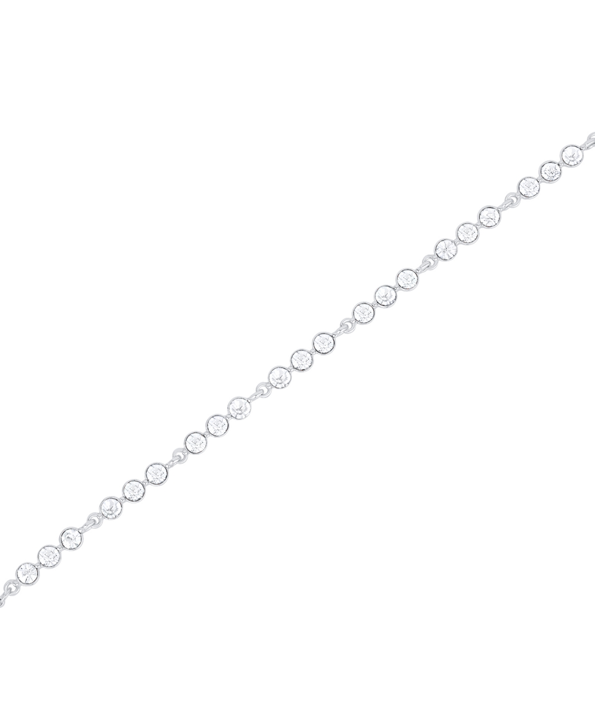 And Now This Crystal Stationed Bracelet In Metallic