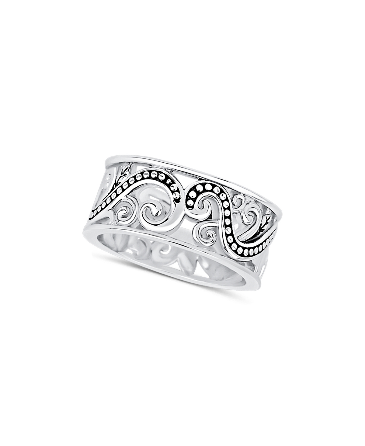 And Now This Silver-plated Swirl Ring