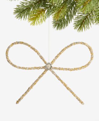 Holiday Lane - Jeweled Classics Glitter Bow Ornament