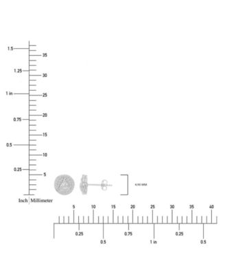 Cubic Zirconia Circle Cluster Disc Stud Earrings in Sterling Silver