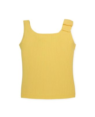 Girls Sleeveless Sweater Tank with Bow