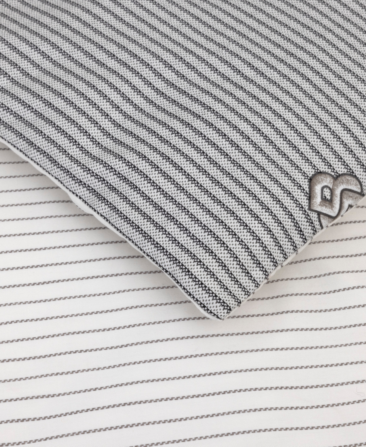 Boss Home Closeout!  By Hugo Boss Double B Duvet Cover, King In Gray