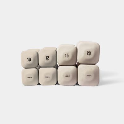 SafeGrip Dumbbells Upper Set with Light Rack - 10, 12, 15, 20lbs