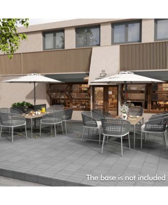 Outdoor Patio Umbrella Modern Table Umbrella w/8 Heavy Duty Ribs Sun-proof