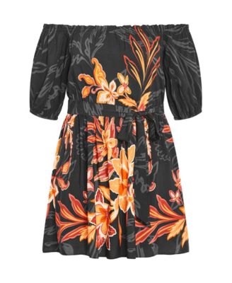 Plus Size Island Breeze Placement Dress