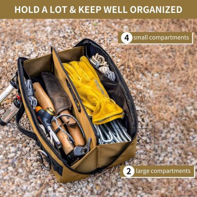 Folding Tool Bag, Multifunctional Tool Storage Bag, Zippered Duffel Bag, Water Repellent Tool Origanizer