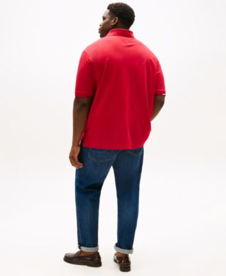 Men's Big & Tall Flag-Cuff Polo Shirt
