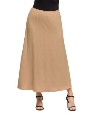 Women's Elastic Waist A Line Maxi Skirt