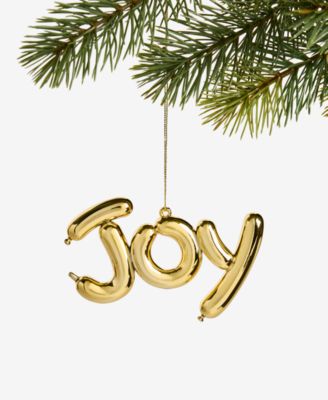 Holiday Lane - Merry Magic Gold Balloon Joy Ornament