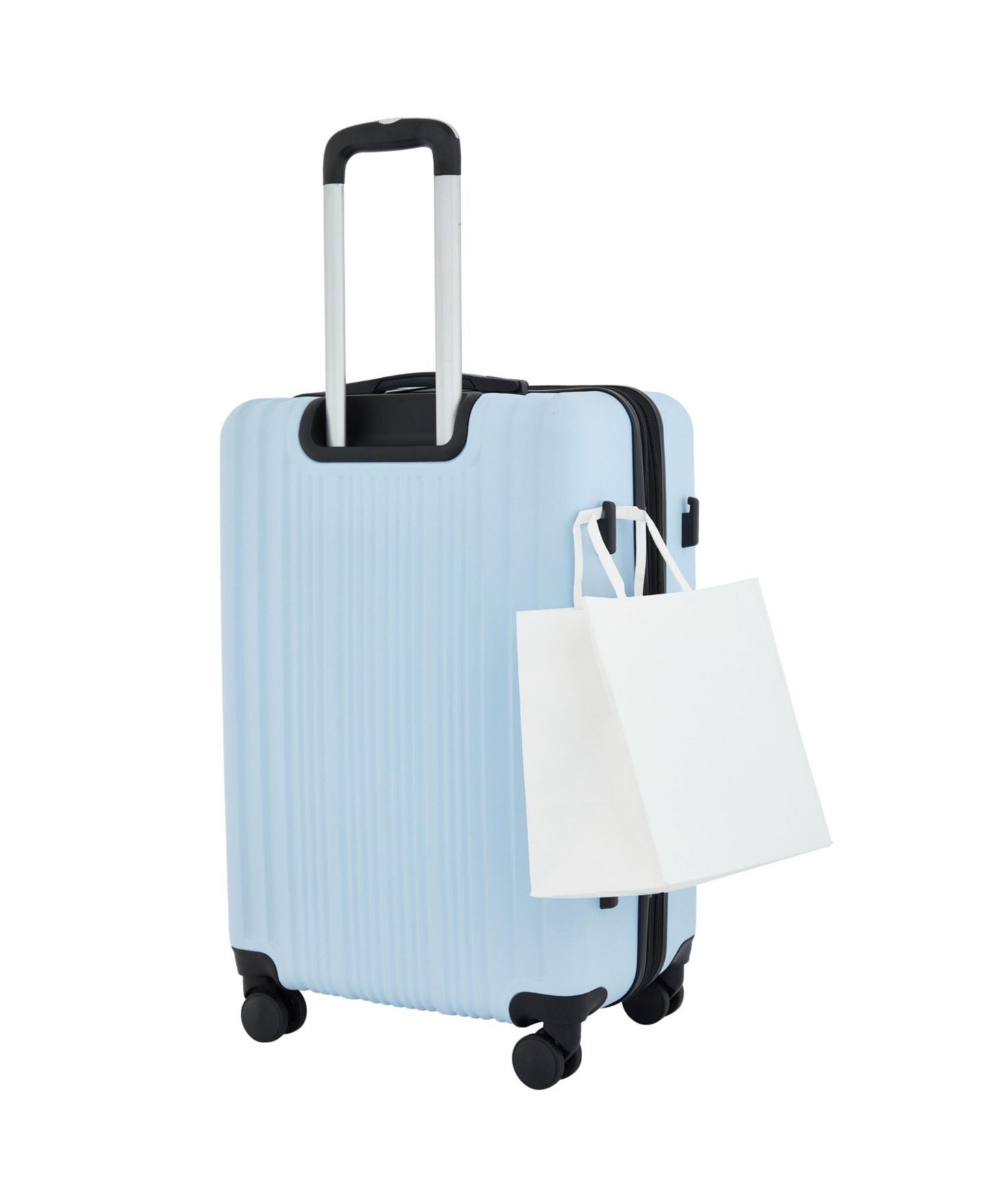 Чемоданы Travelers Club 5-Piece Velocity Expandable Rolling Hardside Luggage Set, цвет: Синий — фото 6