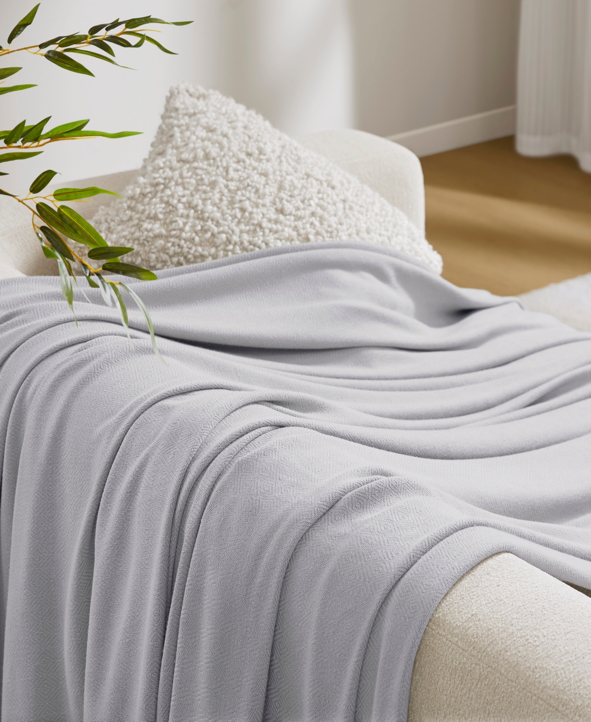 Madison Park Lightweight Breathable Blanket, King In Gray
