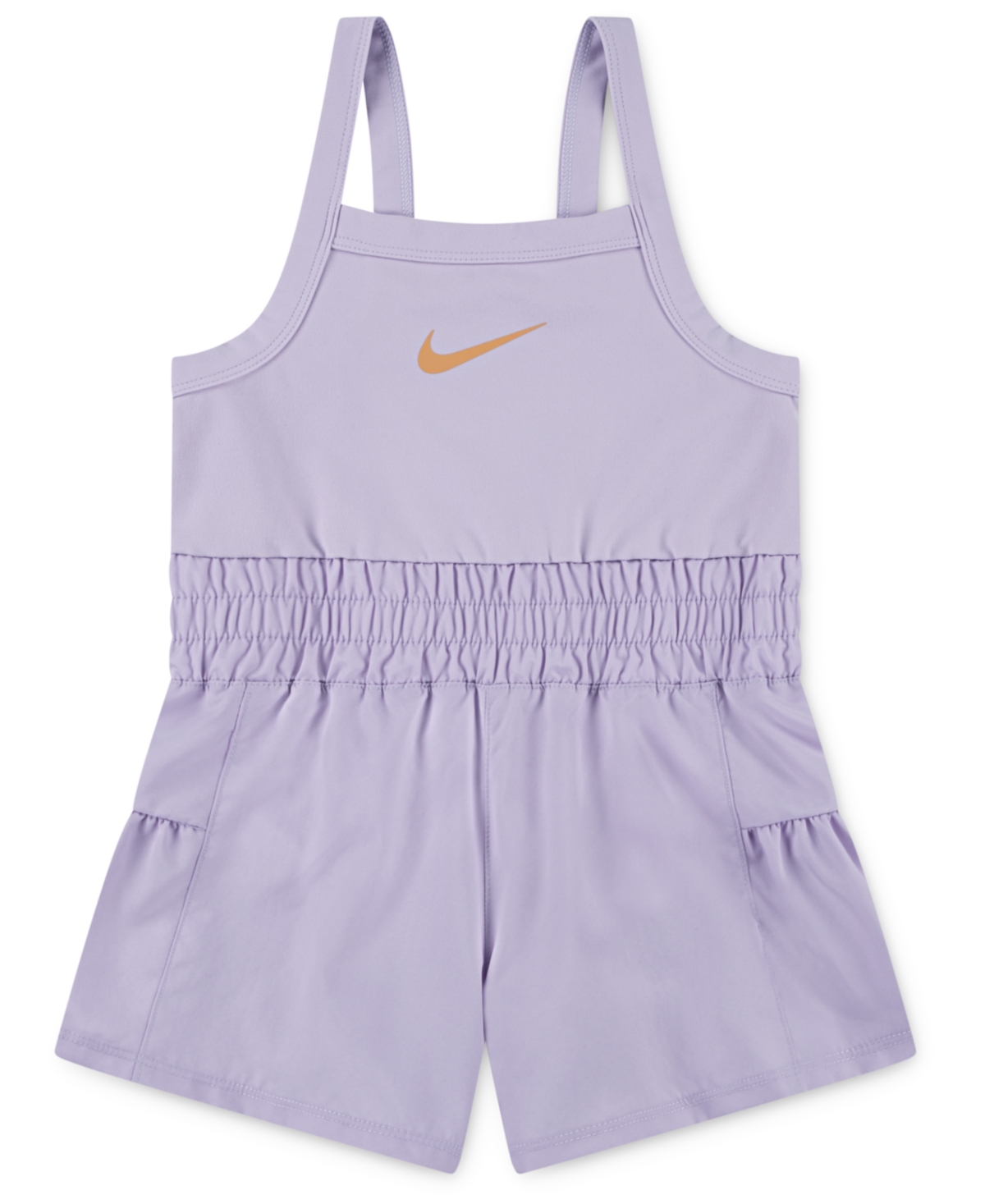 Nike Little Girls Sunny Swoosh Runsie Romper