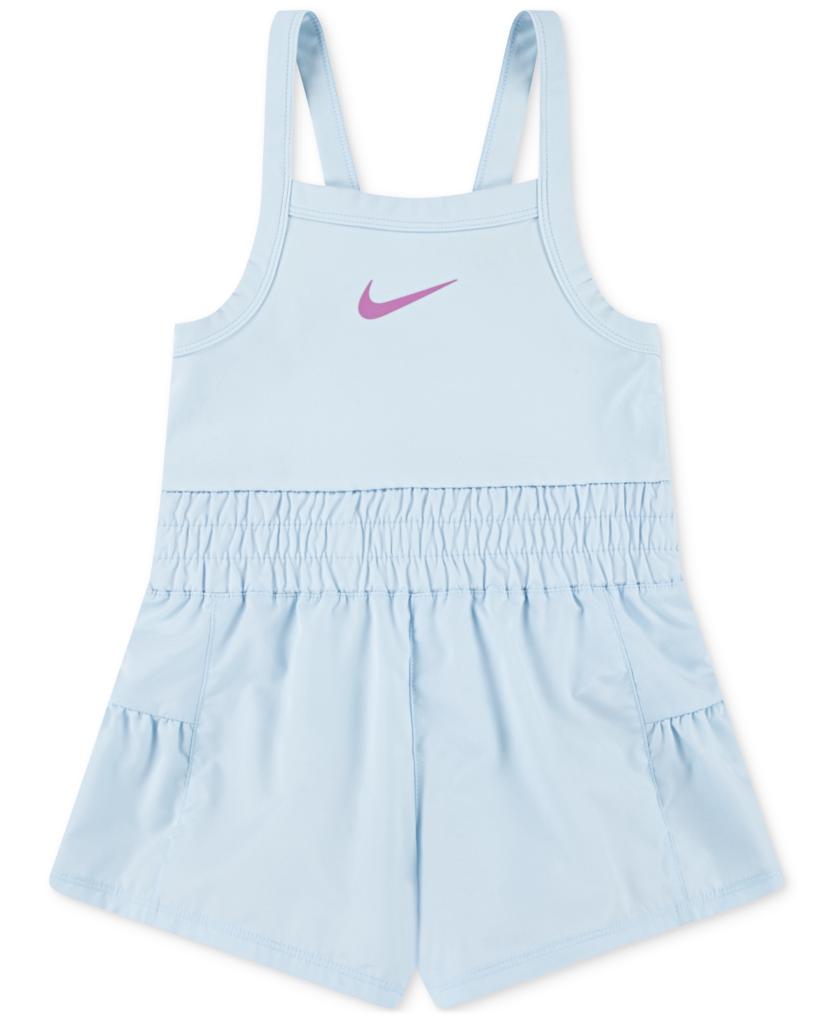 Nike Little Girls Sunny Swoosh Runsie Romper