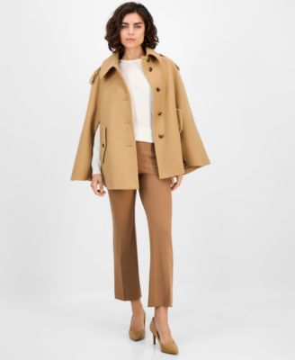 Anne Klein - Women's Short Cape Coat
