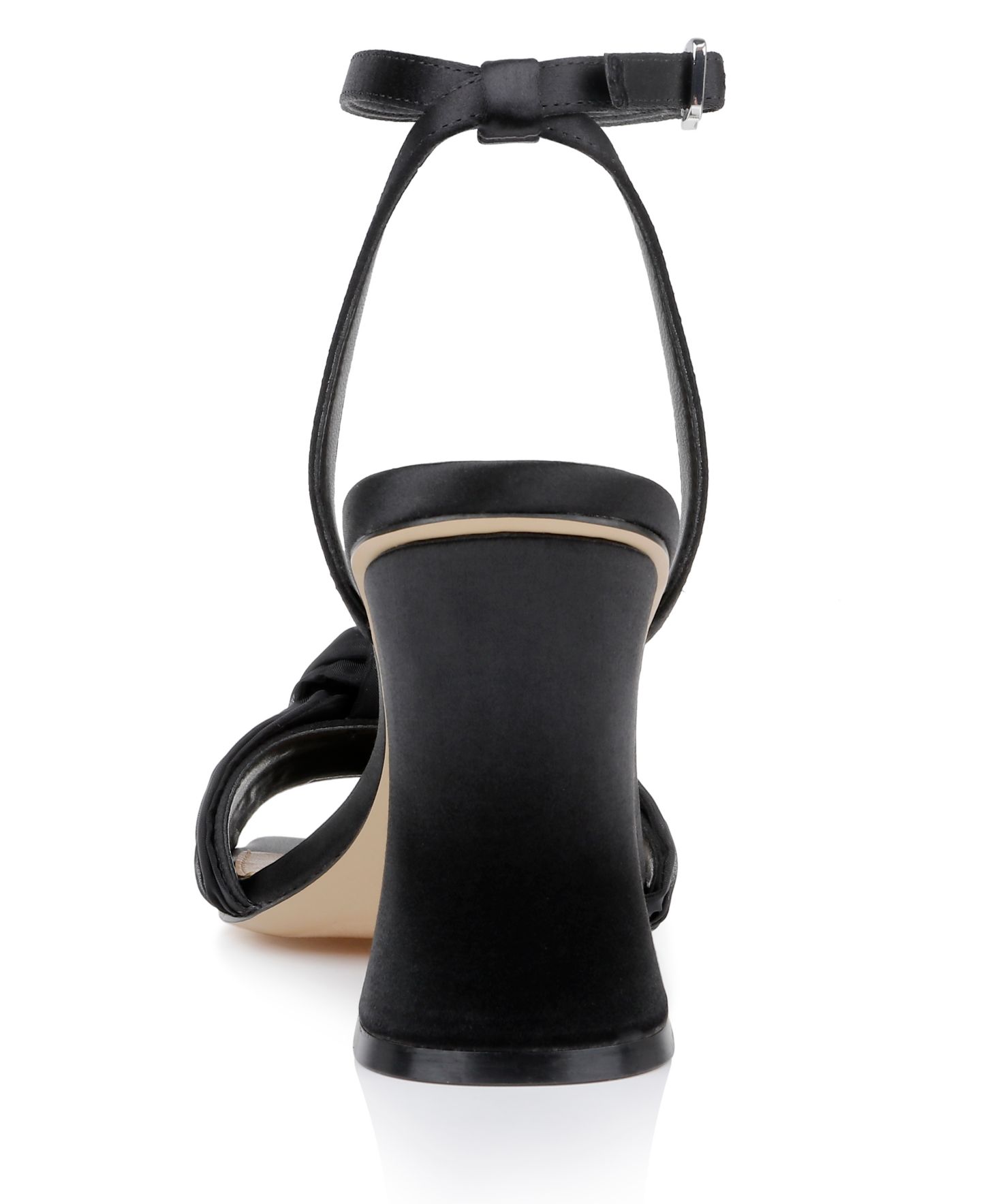 Женские сандалии Jewel Badgley Mischka Fayola Dress Knot, цвет: Чёрный атласный — фото 3
