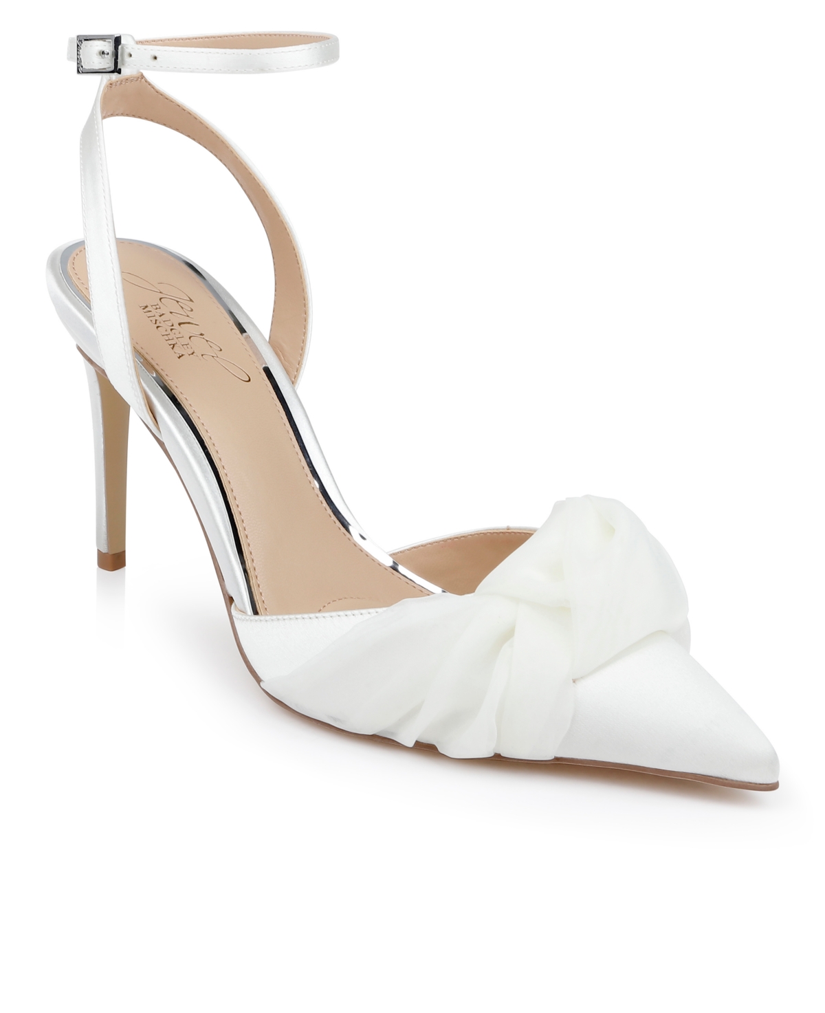 Women's Federica Evening Knot Pumps - Sky Blue Satin