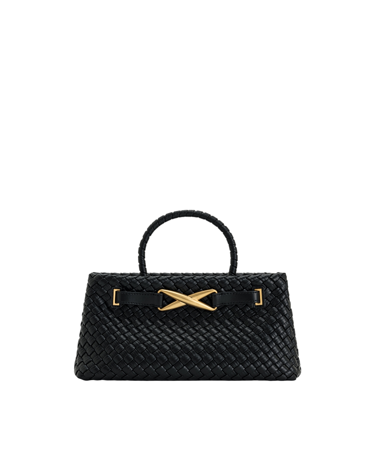 Women's Elora Woven Small Tote Bag - Black