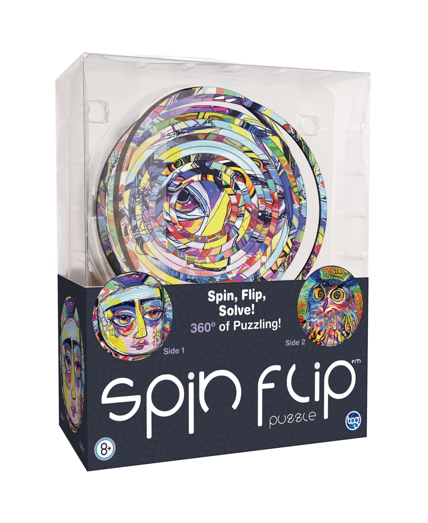 Детский пазл Spinflip Spin Flip Puzzle: Abstract 2L Double-Sided Puzzle, Ages 8+ — фото 1