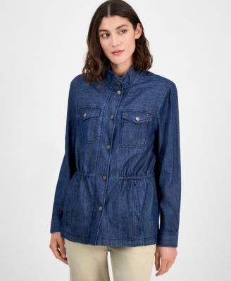 Tommy Hilfiger - Women's Snap-Front Shirt Jacket