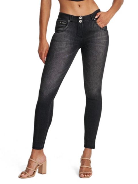Женские джинсы Freddy Mid-Rise Snug Sculpting Skinny, цвет: Чёрный
