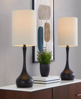 24" Metal Genie Contemporary Table Lamp, Set of 2