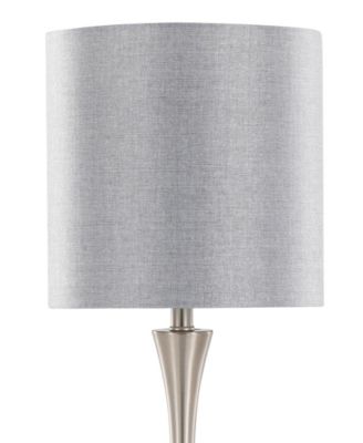 25" Metal Lenuxe Contemporary Table Lamp, Set of 2