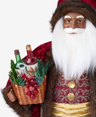 Heritage African American Santa With Wine, Macy's Exclusive 