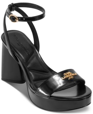 KARL LAGERFELD PARIS - Haden Logo Platform Dress Sandals