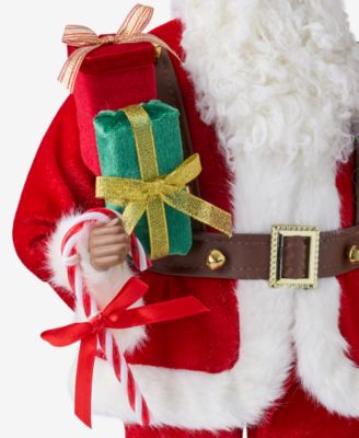 Heritage African American Santa With Sign Post, Macy's Exclusive