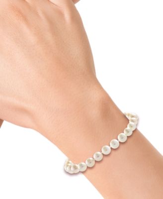 EFFY&reg; Cultured Akoya Pearl (6mm) Filigree Clasp Bracelet 
