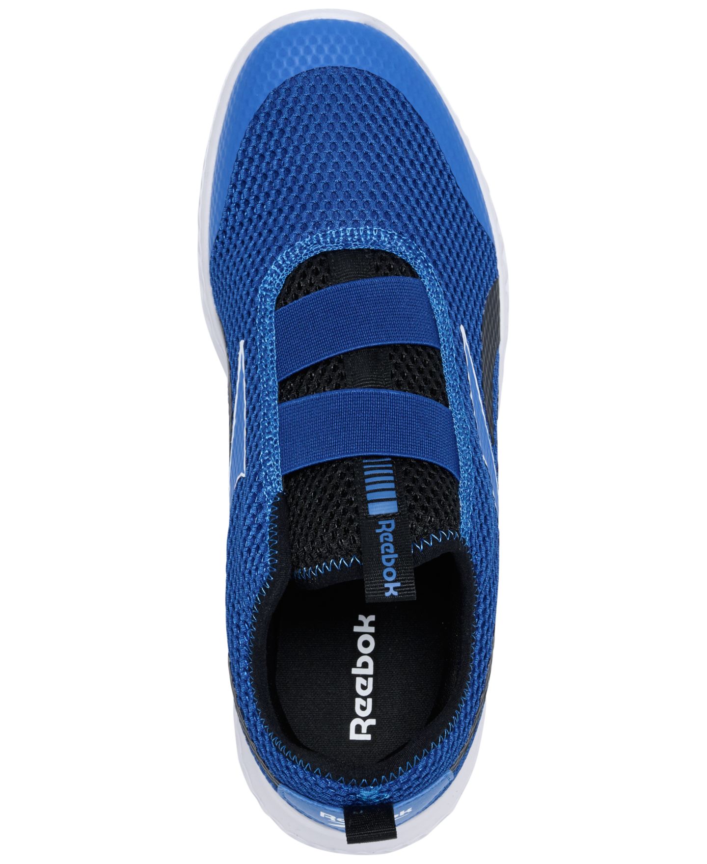 Кроссовки Reebok Rush Runner Slip-On Running для мальчиков, цвет: Синий / Чёрный — фото 4
