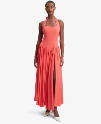 Bardot - Women's Marabella Slit Halter Maxi Dress