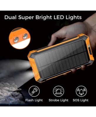 20,000mAh Power Bank- Convenient 4 Built-in Cables & Wireless Charging