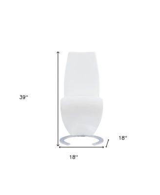 Faux Leather Dining Chairs Set of 2 Upholstered Parsons Style for Home or Office