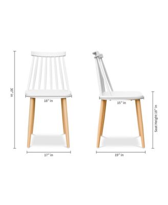 Durable Windsor Back Dining Chair Metal and Plastic Design for Everyday Use