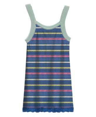 Big Girls Stitch Ohana Striped Crochet Dress
