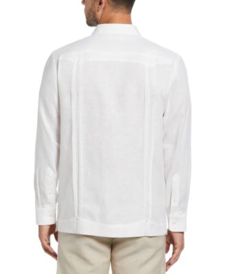 Men's 100% Linen Long Sleeve 4 Pocket Guayabera Shirt