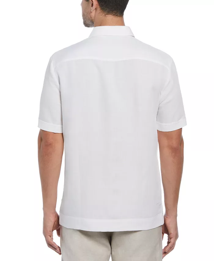 Short-Sleeve Embroidered Guayabera Shirt - thumbnail 2