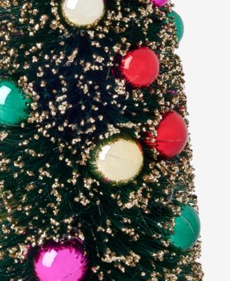 Whimsy Green Faux Christmas Tree  With Colorful Ornaments, Macy's Exclusive 